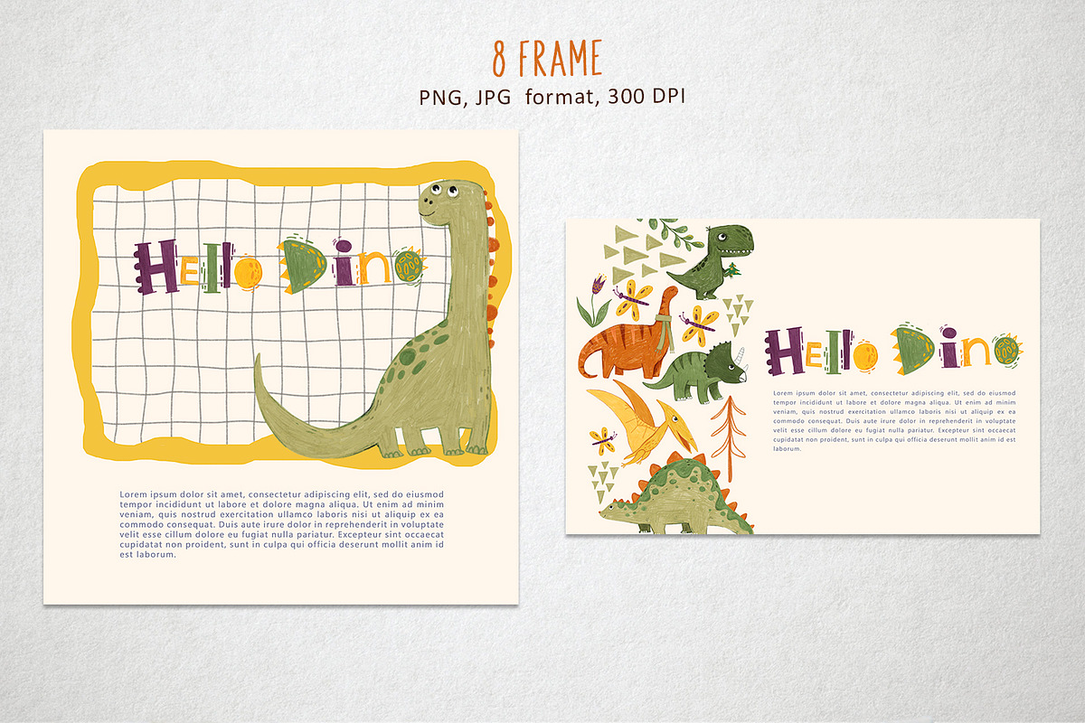 Hello Dino, an Animal Illustration by annasokol_ (Photo 4 of 9)