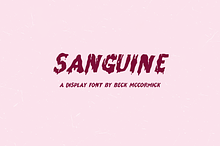 Sanguine Sans - Drip Font