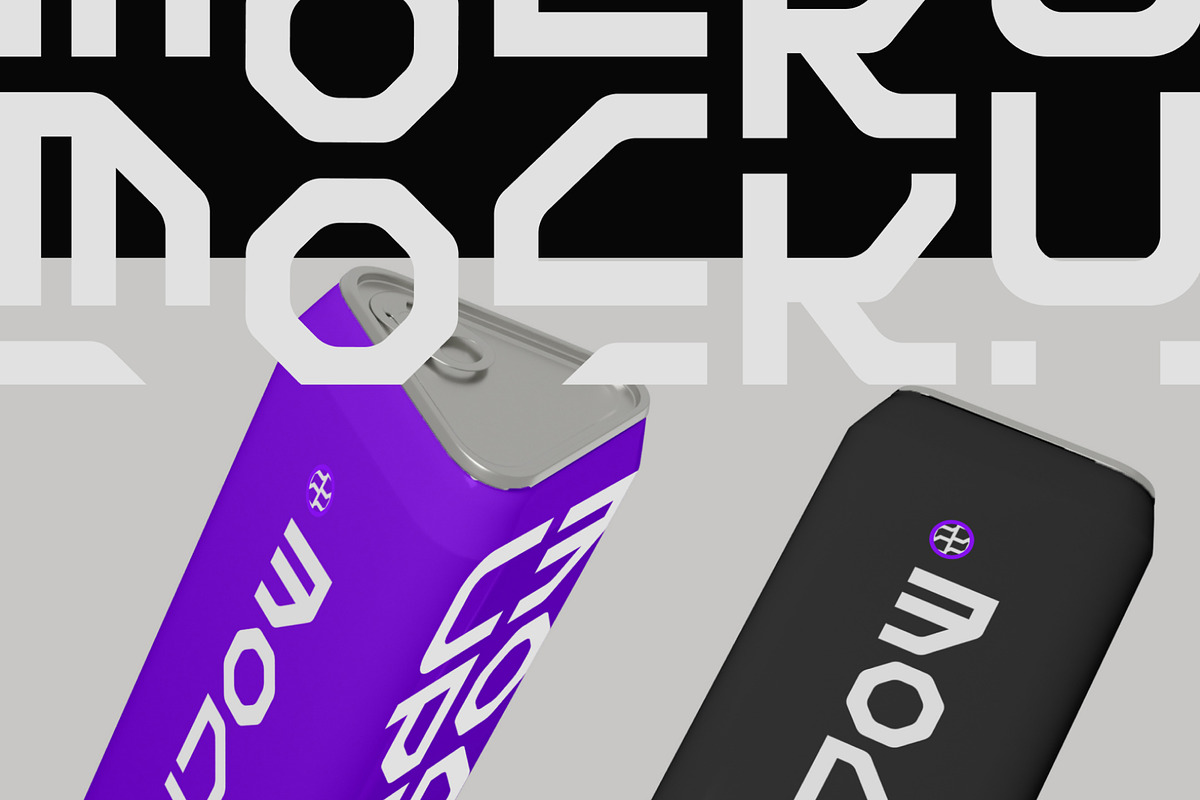 Triangular Soda Can Mockup, a Mockup by hiddemaru (Photo 3 of 4)