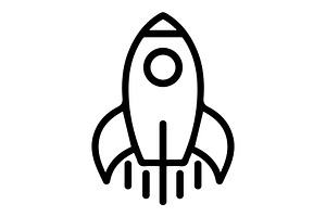 rocket logo, a Branding & Logo Template by Rhealea_Design