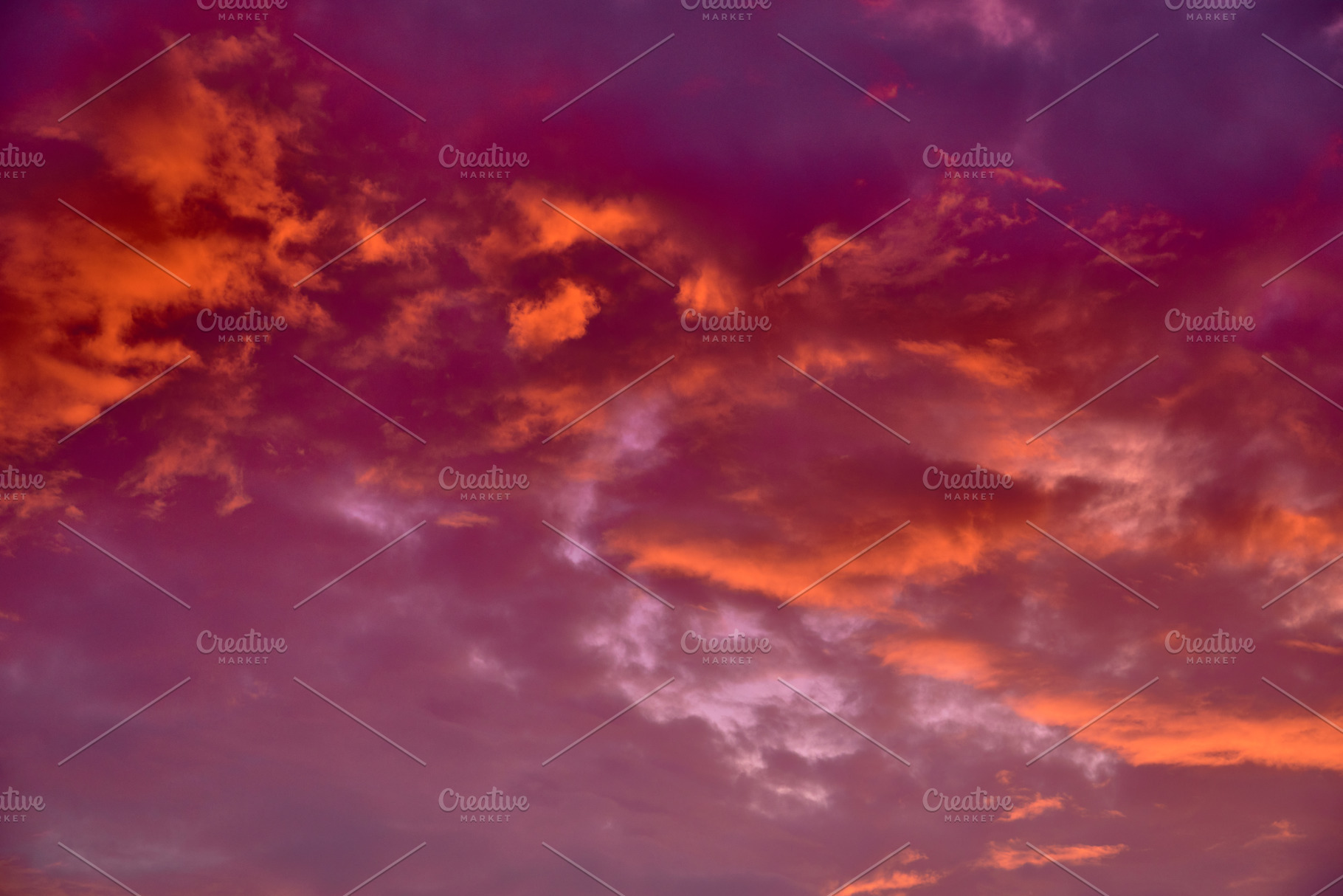 beautiful morning sky with fluffy clouds, a Nature Photo by Fotowunsch - photography 