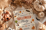 Cute Ghost Halloween Invitation, an Invitation Template by Arslan (Thumbnail 5 of 5)