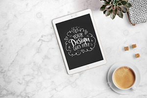 iPad with coffee + PSD 24-0005