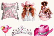Pink Disco Cowgirl Clipart, a Person Illustration by Design Scotch (Thumbnail 3 of 9)
