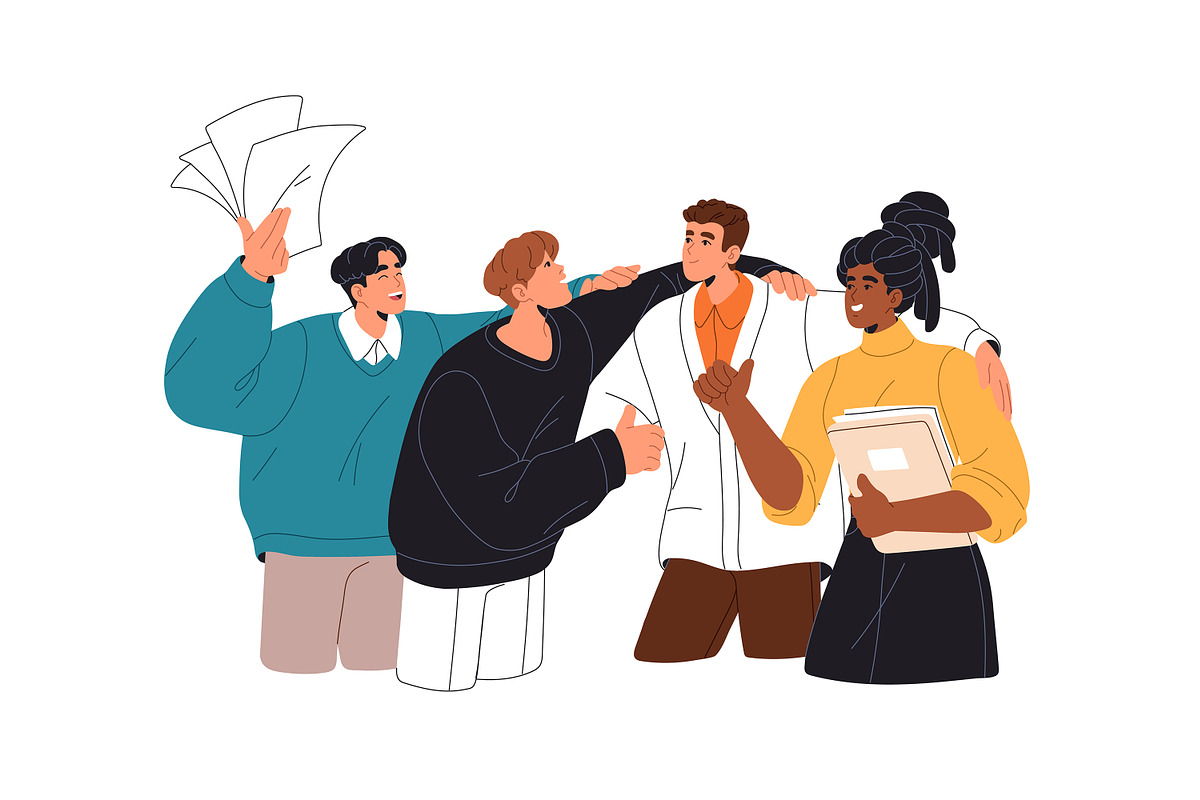 Business teams set. Work success, a Work Illustration by PaperTrident (Photo 8 of 9)