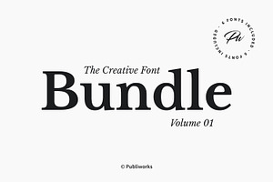 The Creative Font Bundle - Volume 01