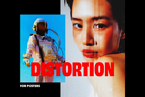 Distortion Poster Effect, a Brushes & More by Design Squad