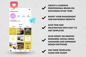 Instagram Canva Template Fitness