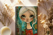 FLORAL WHIMSICAL GIRLS JUNK JOURNAL, a Person Illustration by Daring Digies (Thumbnail 7 of 7)