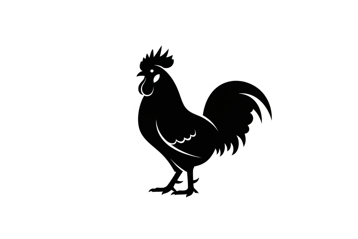 Rooster Chicken Silhouette Vector Bu, an Illustration by Designs_River (Photo 30 of 51)