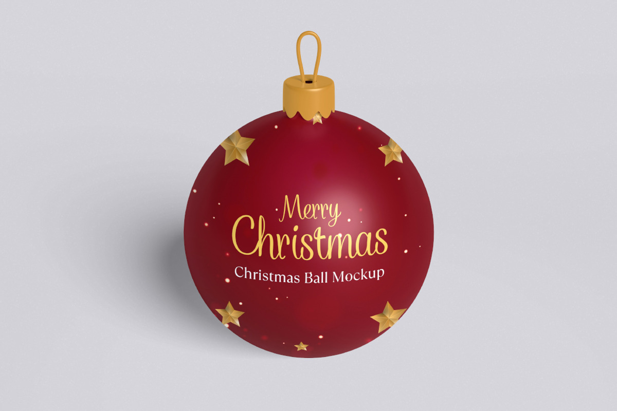 Christmas Ball Mockup Bundle Set, a Merchandise Mockup by Rielismee (Photo 3 of 5)