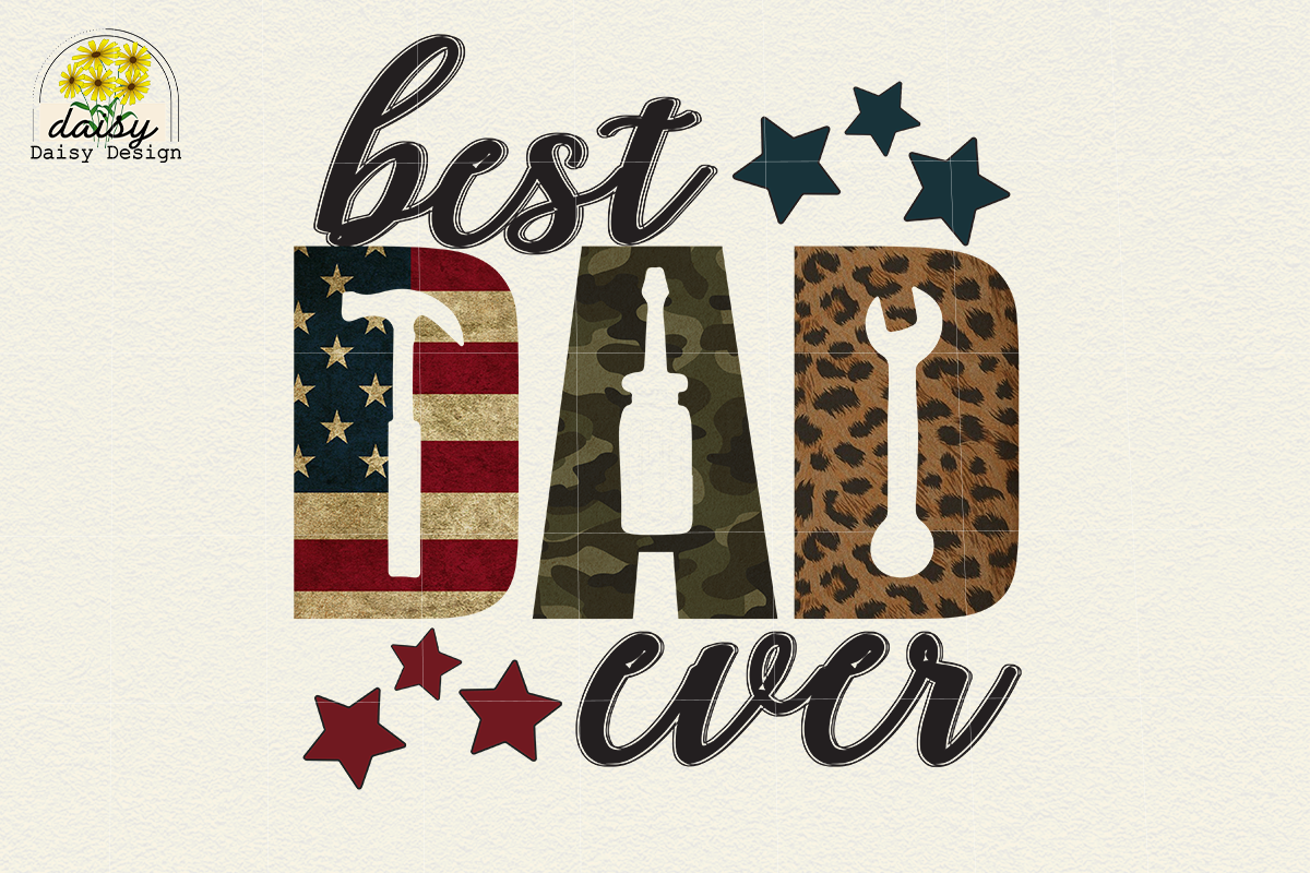 Fathers Day Best Dad Ever Png, a Graphic by Daisy Design