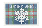 Faux Yarn Christmas Postage Stamp, an Illustration by Designking (Thumbnail 3 of 5)