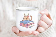 Winter Bookish Clipart, a Seasonal Illustration by JulzaArt (Thumbnail 5 of 7)
