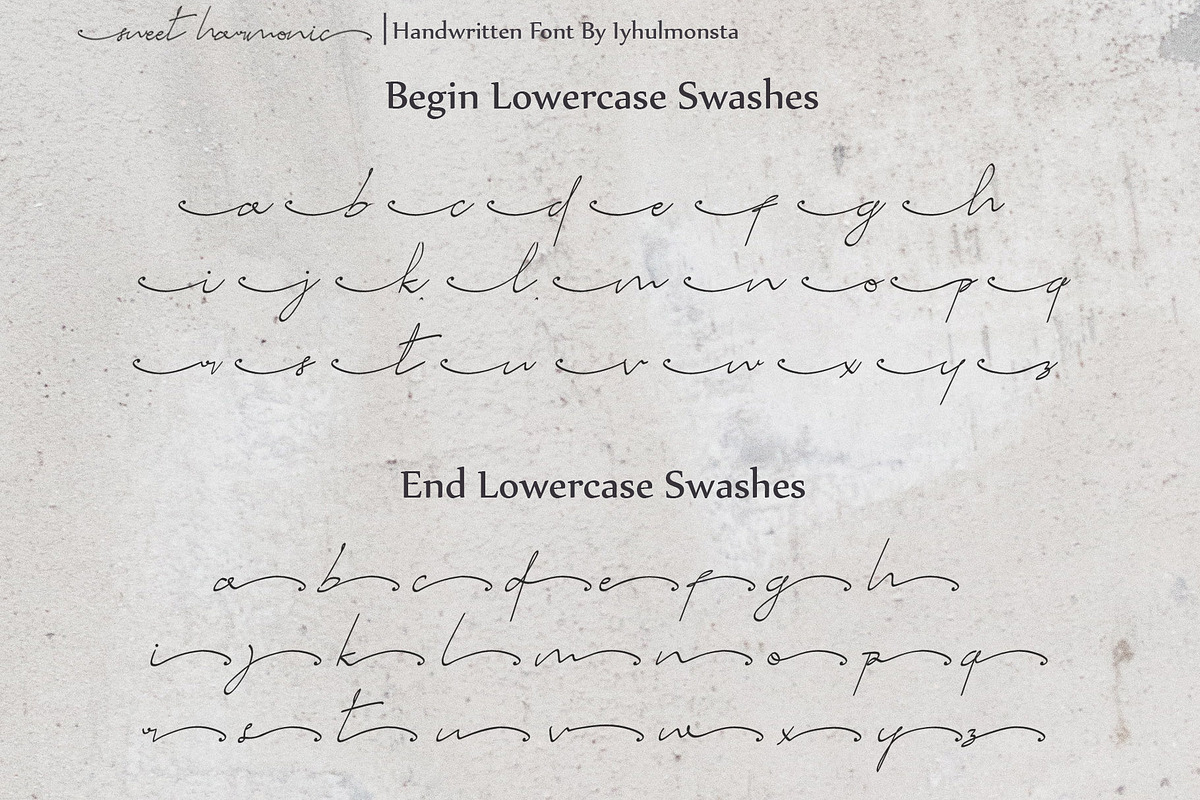Sweet Harmonic, a Script Font by iyhulmonsta (Photo 8 of 9)