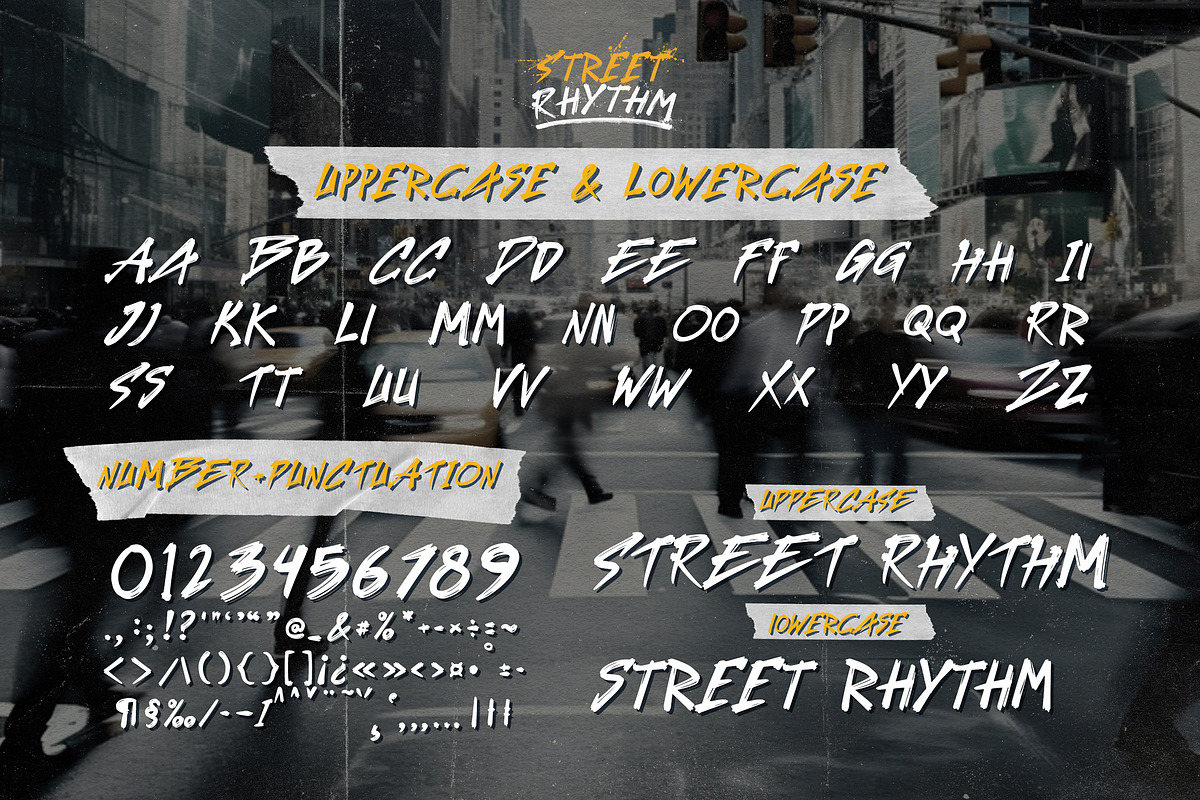 Street Rhythm Marker Graffiti Y2k Di, a Blackletter Font by dansdesign (Photo 2 of 9)