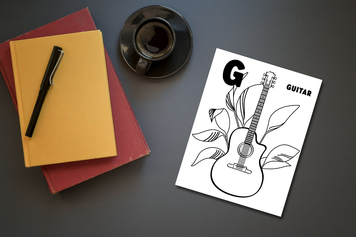 ALPHABET Coloring Book, an Education Illustration by ChristinaDesigns (Photo 3 of 6)