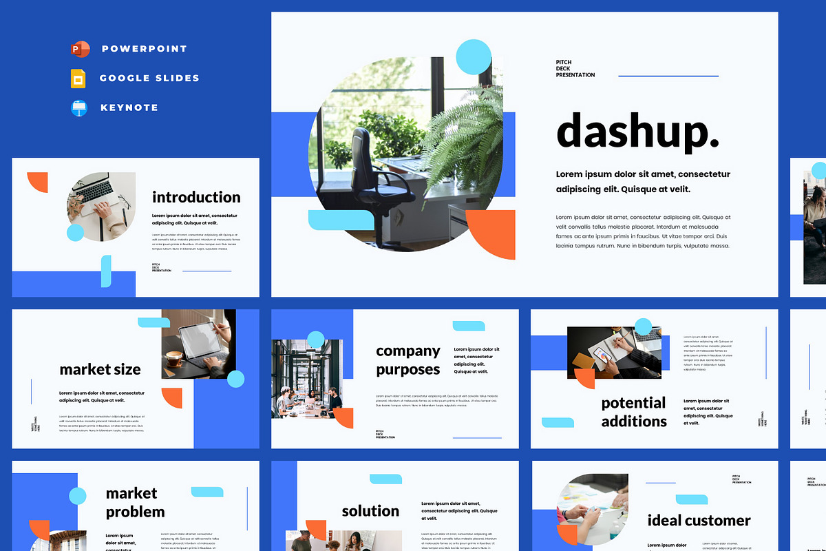 DASHUP - Pitch Deck Presentation, a Presentation Template by Dankudraw (Photo 1 of 6)