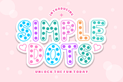 Simple Dots - Polka Dot Display Font, a Sans Serif Font by KiddoGlyphs Studio (Thumbnail 1 of 3)
