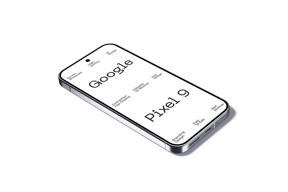 Pixel 9 Smartphone Mockup, a Device Mockup by Mockupdaddy (Photo 16 of 37)