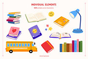 Back to school vector collection, an Education Illustration by Peviotadesign (Thumbnail 3 of 13)