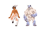 Mythical, fantastic creatures set, an Animal Illustration by PaperTrident (Thumbnail 5 of 7)
