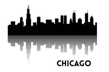 Chicago skyline silhouette