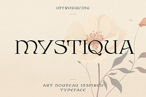 Mystiqua - Art Nouveau Inspired Type