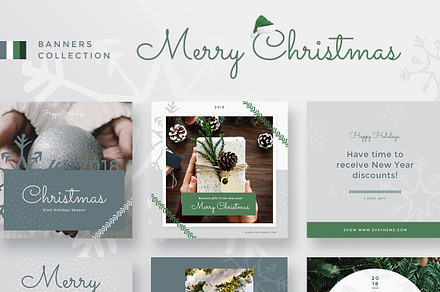 Merry Christmas Collection, a Social Media Template by Creatoly