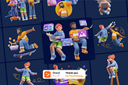 Startup Business 3D Character Pack, a Characters & Person 3D Model by orenjidesign (Thumbnail 8 of 8)