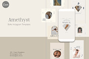 100+ Amethyst Boho Instagram Canva, a Social Media Template by IsikChic (Thumbnail 1 of 10)
