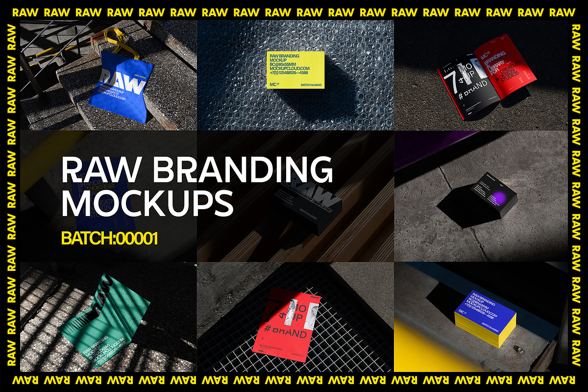 Raw Branding Mockups / Batch 00001, an Advertising Mockup by Mockup Cloud (Photo 1 of 31)