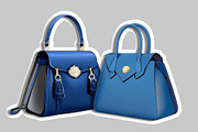 Luxury Handbags Clipart - Dark Blue, an Object Illustration by Une Affaire de Filles (Thumbnail 5 of 5)