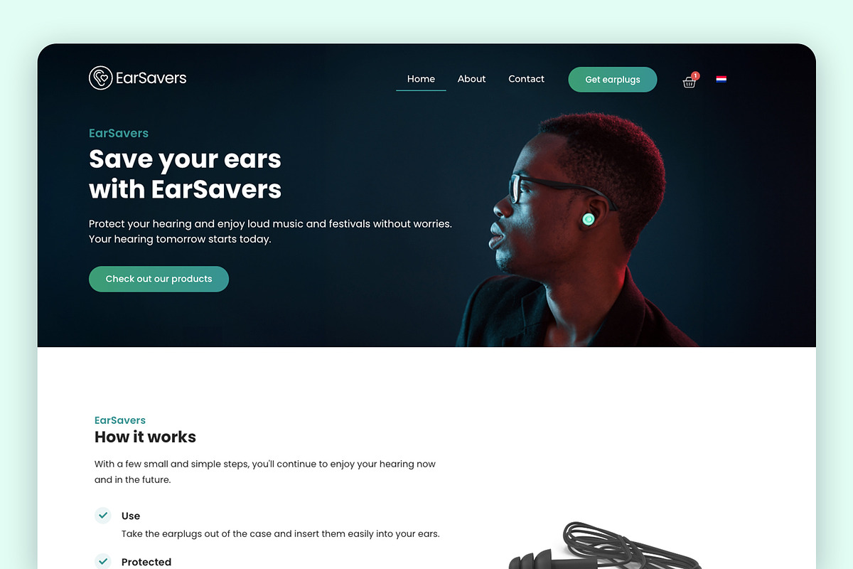 EarSavers Store - Elementor Pro Kit, a WordPress Template by DidentityNL (Photo 1 of 7)
