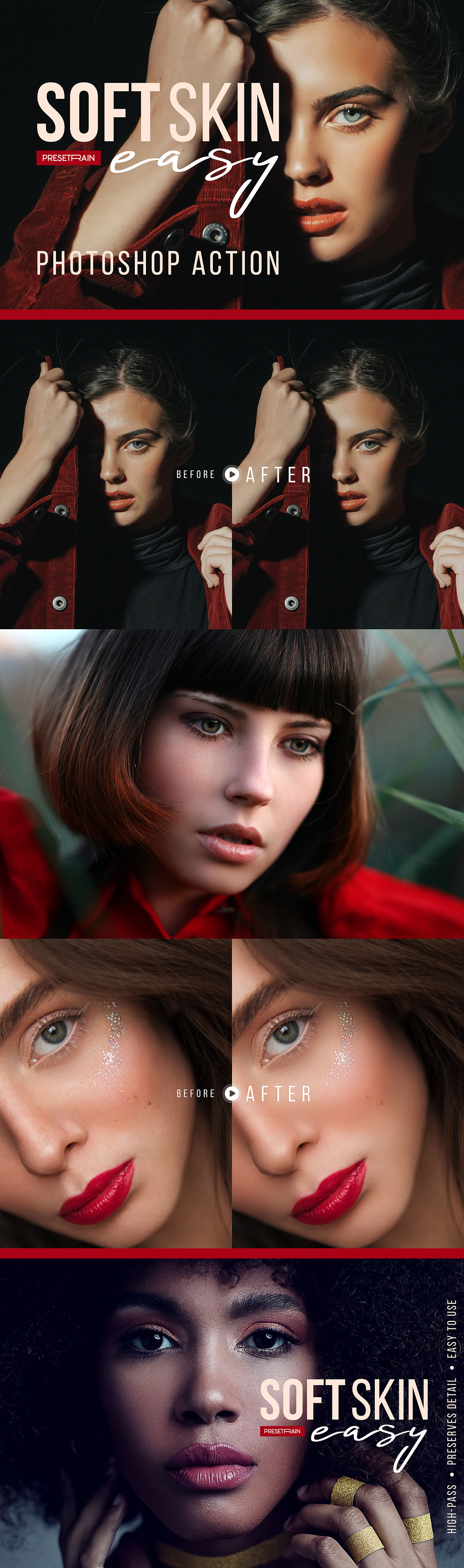 Soft Skin Easy Retouch Action, an Action Add-On by Presetrain Co. (Photo 1 of 5)