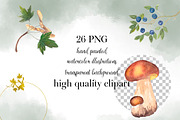 Fall watercolor clipart, Goodnotes, an Object Graphic by Ducatum (Thumbnail 2 of 5)