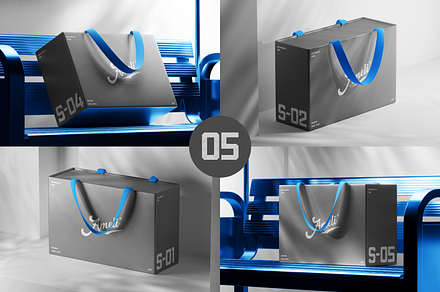 Box Mockup Set / 5 Scenes, a Packaging Mockup by Daniel's Visual