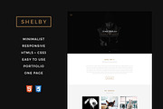 Shelby - One Page HTML5 Template, a HTML Template by Mattias (Thumbnail 1 of 3)