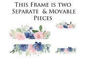 Blush and Blue Flowers, an Illustration by Graphic Blue Bird (Thumbnail 7 of 8)