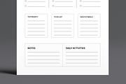 Minimal Daily Meal Planner Template, a Stationery Template by MightyDesign (Thumbnail 5 of 8)