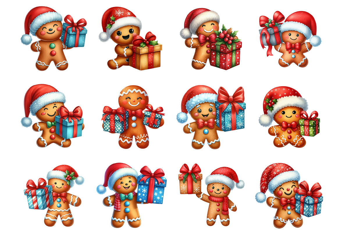 Gingerbread Man Christmas Cookie, an Illustration by Design Market (Photo 2 of 4)