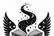 silhouette of a witch’s spellbook, an Illustration by Amazin_art (Thumbnail 3 of 20)
