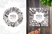 Hand-Drawn Pizza Ingredients Vectors, a Food Illustration by Yevheniia (Thumbnail 9 of 14)