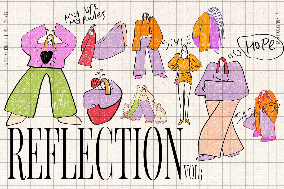Reflection Scribble & Posters, an Object Graphic by nadispasibenko (Photo 3 of 15)