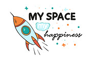 Space - big set +2 patterns, an Animal Illustration by pashigorov (Thumbnail 5 of 9)