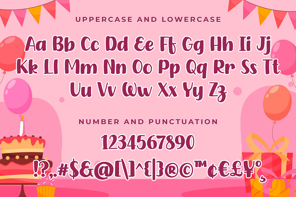 Holy Sugar - Cute Playful Font, a Font by Gumrega Studio (Photo 6 of 8)