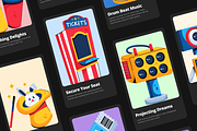 Theater and Cinema Icon Set, a Duotone Icon by Prosymbols (Thumbnail 3 of 8)