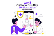 10 World Osteoporosis Day, a Healthcare Illustration by denayunebgt (Thumbnail 1 of 4)