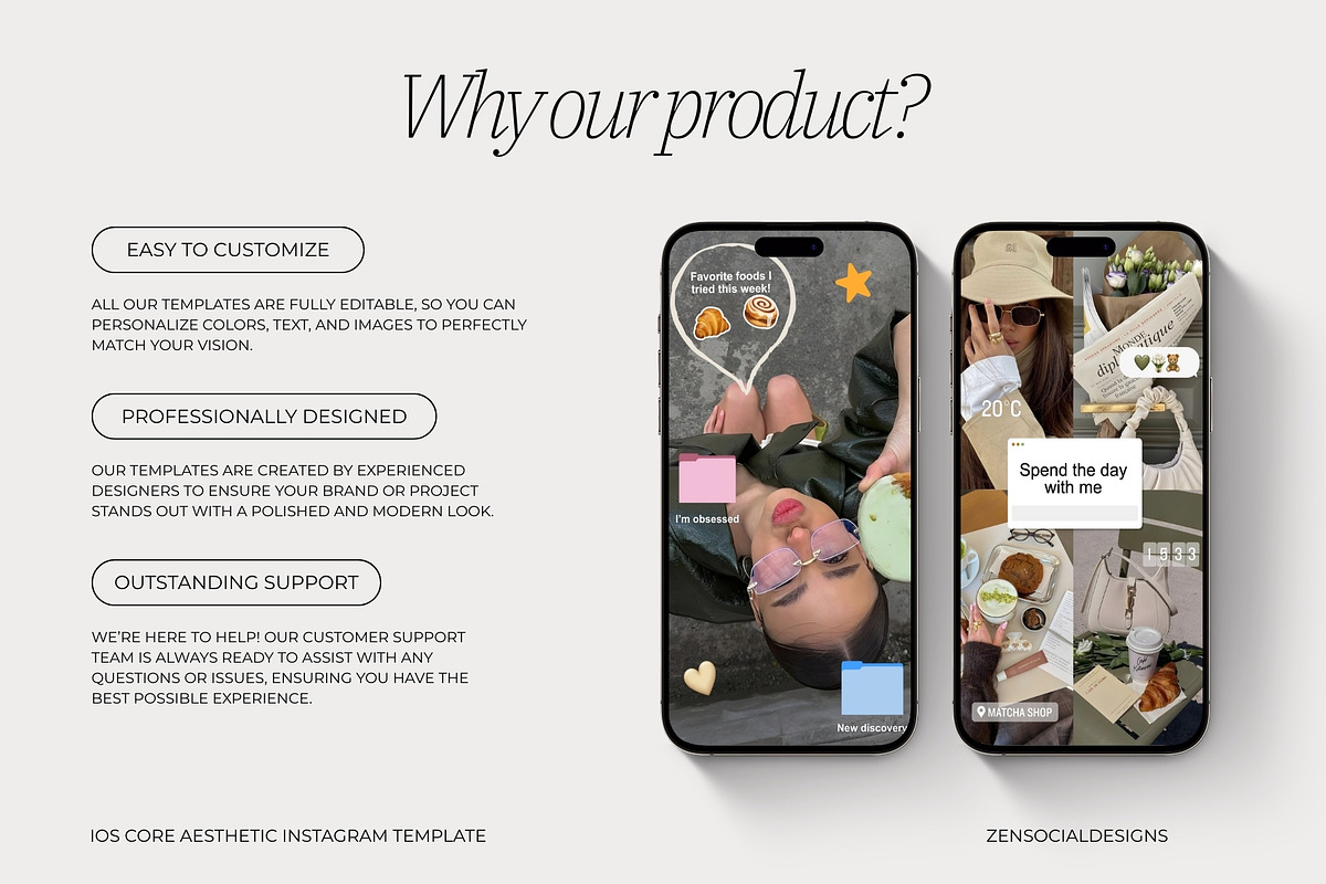 iOS Core Instagram Templates, a Social Media Template by ZenSocialDesigns (Photo 5 of 9)