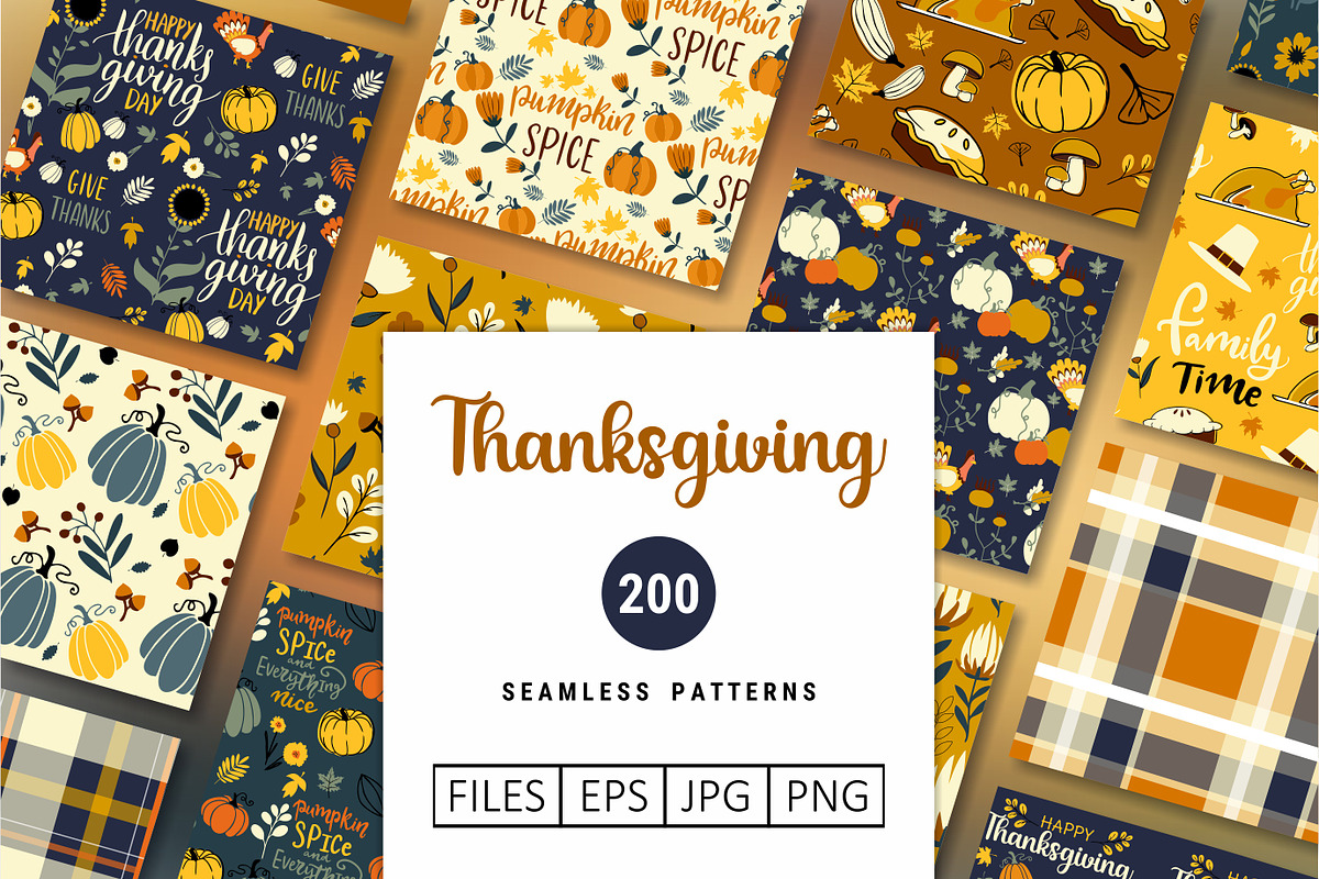 Thanksgiving Patterns, a Pattern Graphic by Part of the Art (Photo 1 of 9)